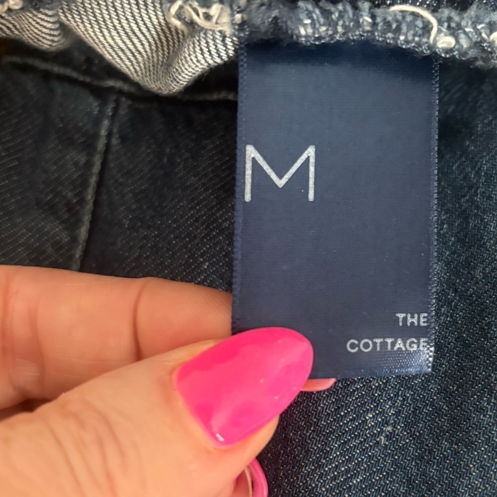 Anthropologie Pilcro Cottage Utility Jeans Drawstring Waist Pull-on Pants size M - Picture 4 of 8